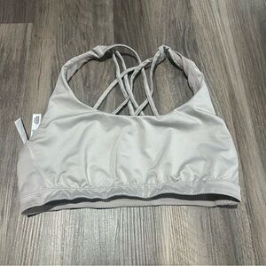 Victoria's secret tan/ pink strappy sports bra